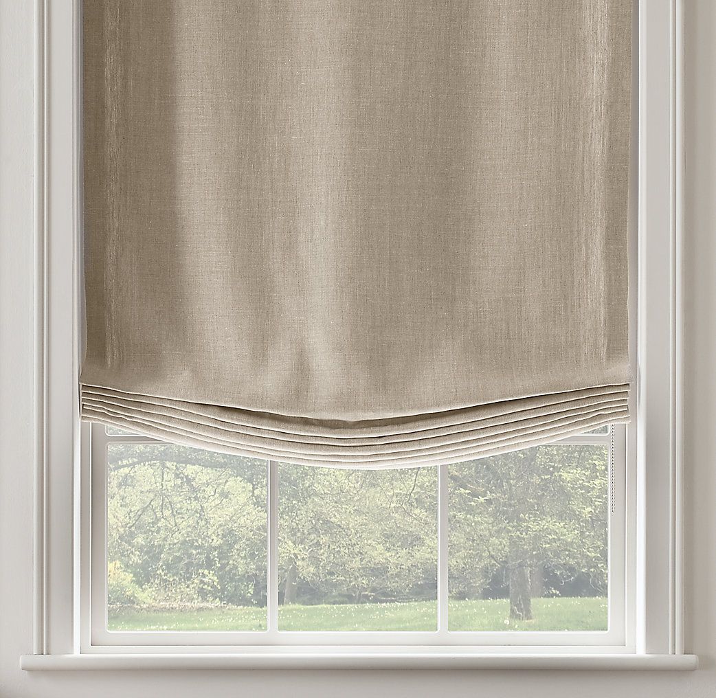Relaxed Roman fabric blind
